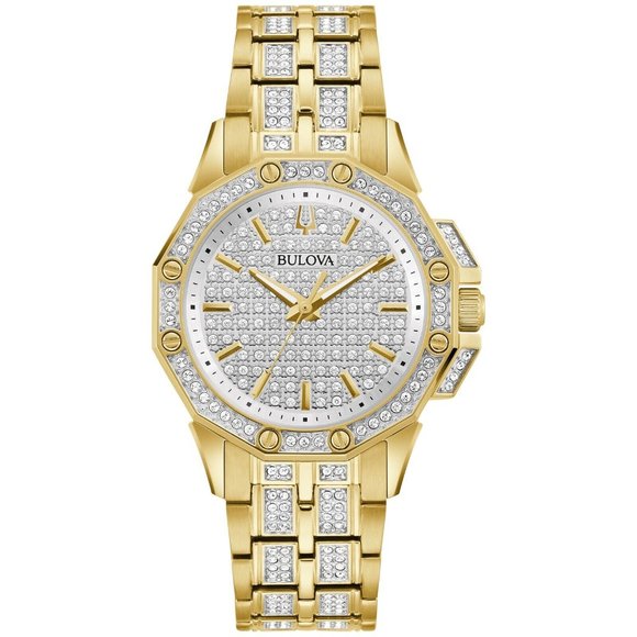Bulova Diamond Two Tone Gold Watch